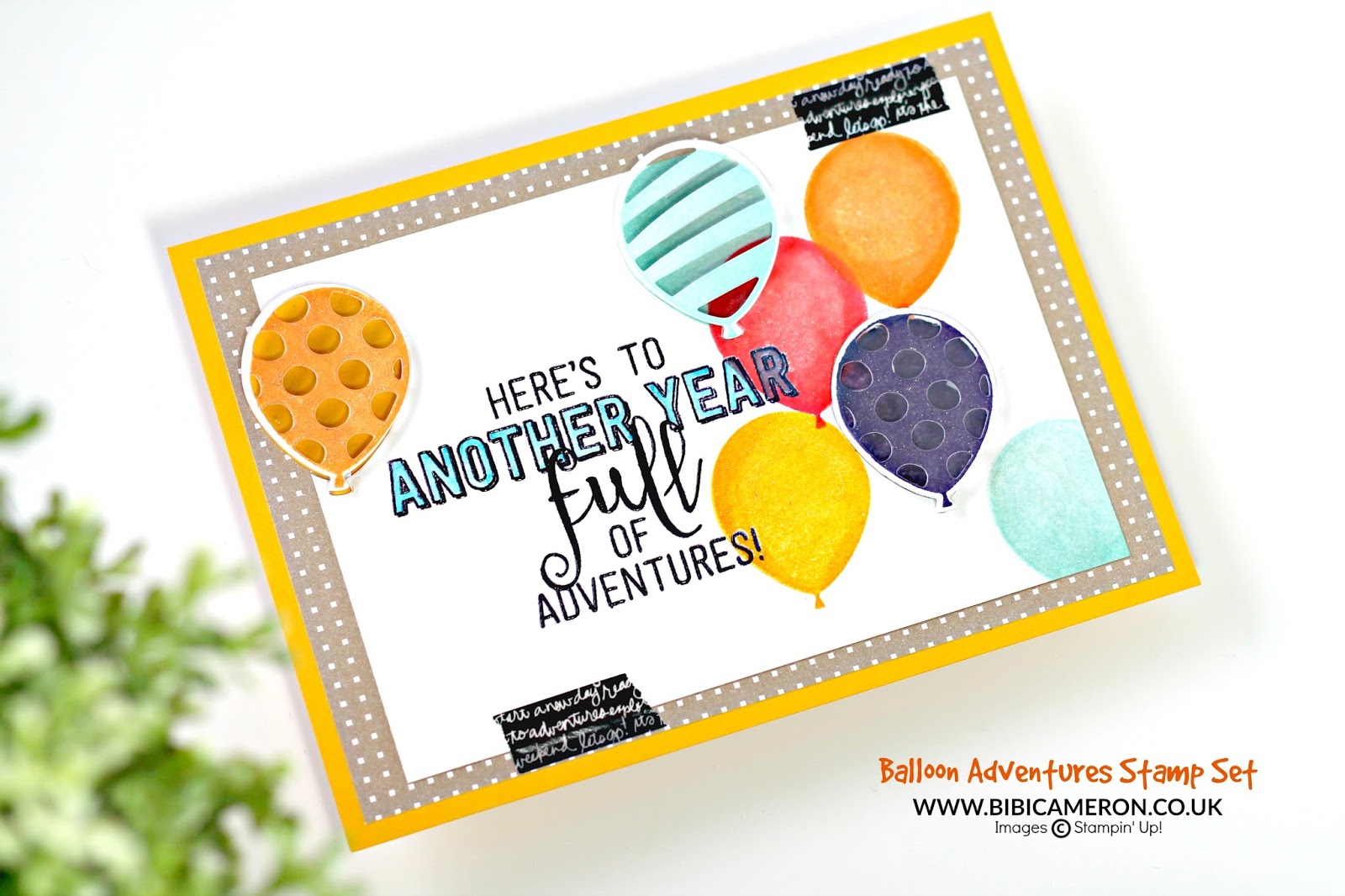 Balloon Adventures Stamp Set by Stampin' Up! GDP063 - Bibi Cameron