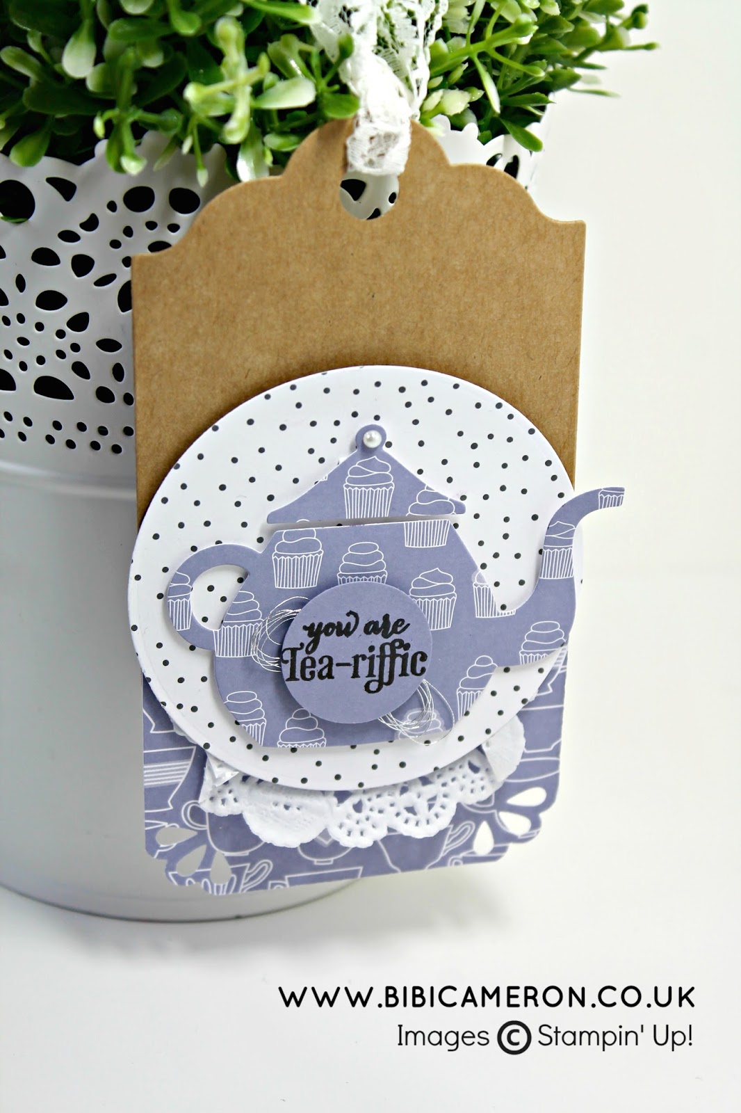 A NICE CUPPA STAMPIN’ UP! –  EASY TEA PARTY TAG