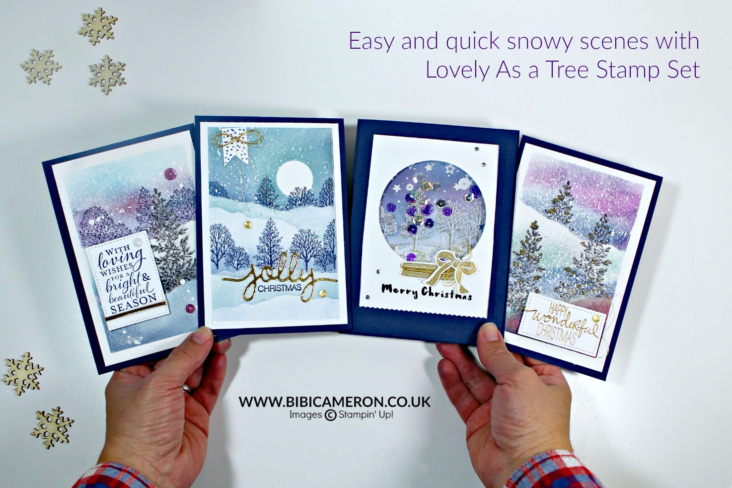Easy snowy scenes | Video Post with Lovely As a Tree Stamp Set GDP067
