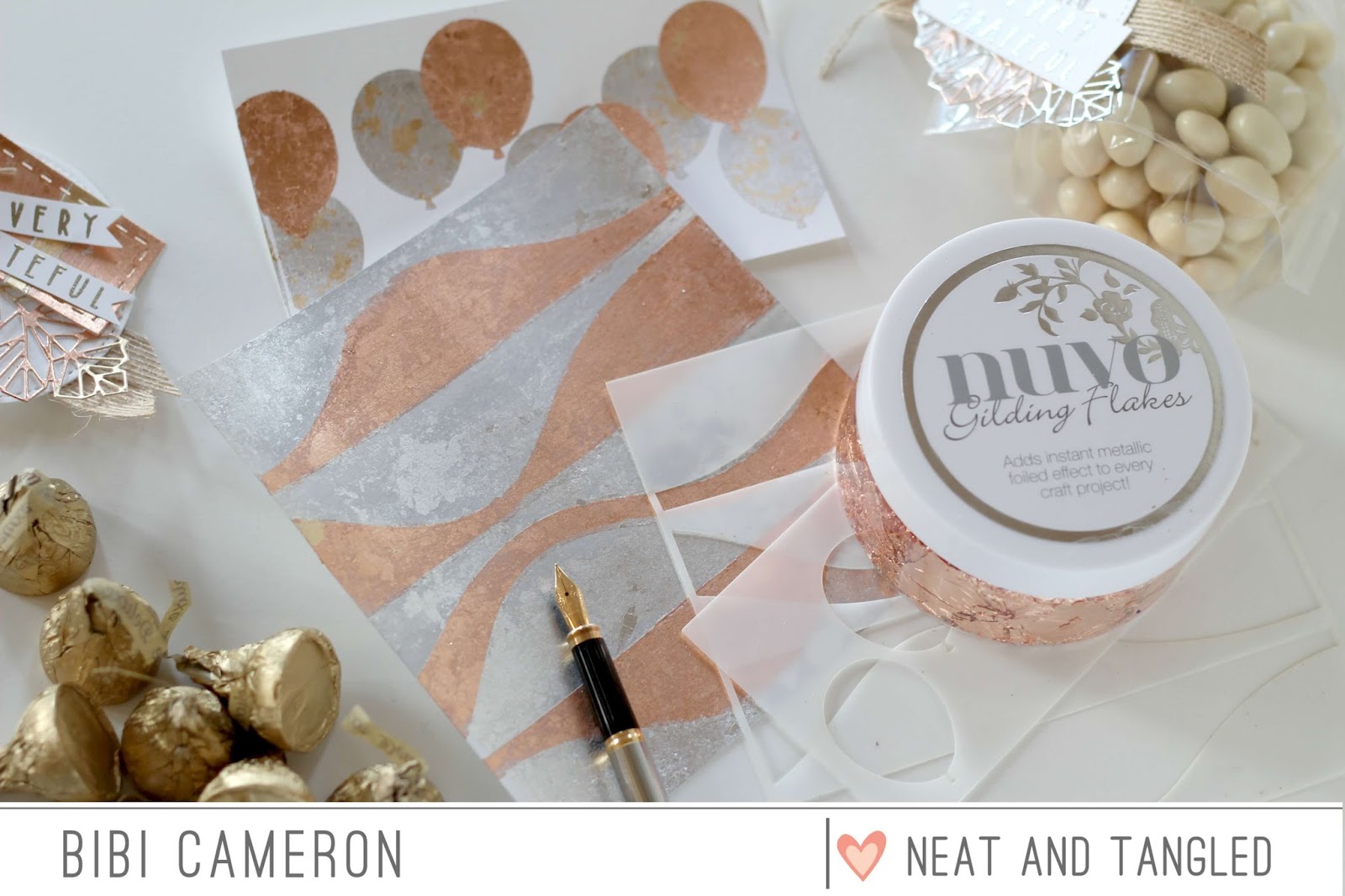 Stencils and  Gilding Flakes  Backgrounds | Video Post