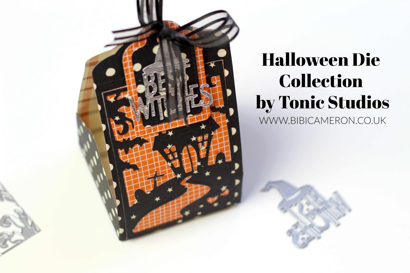 4 packaging ideas with Halloween dies by Tonic Studios