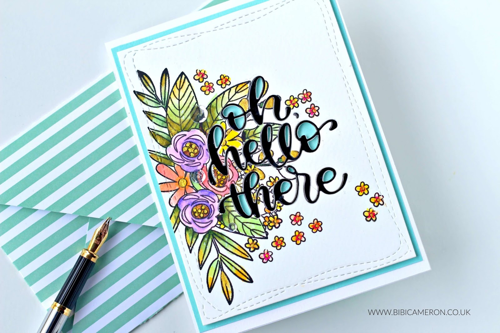 Simon Says Stamp DieCember®! Blog Hop Watercolour Florals - Bibi Cameron