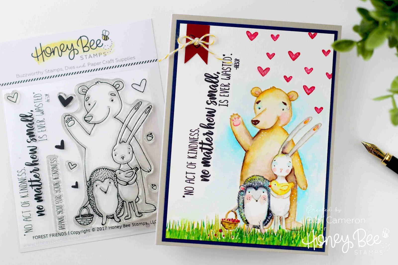 No act of Kindness, no matter how small, is ever wasted| Honey Bee Stamps