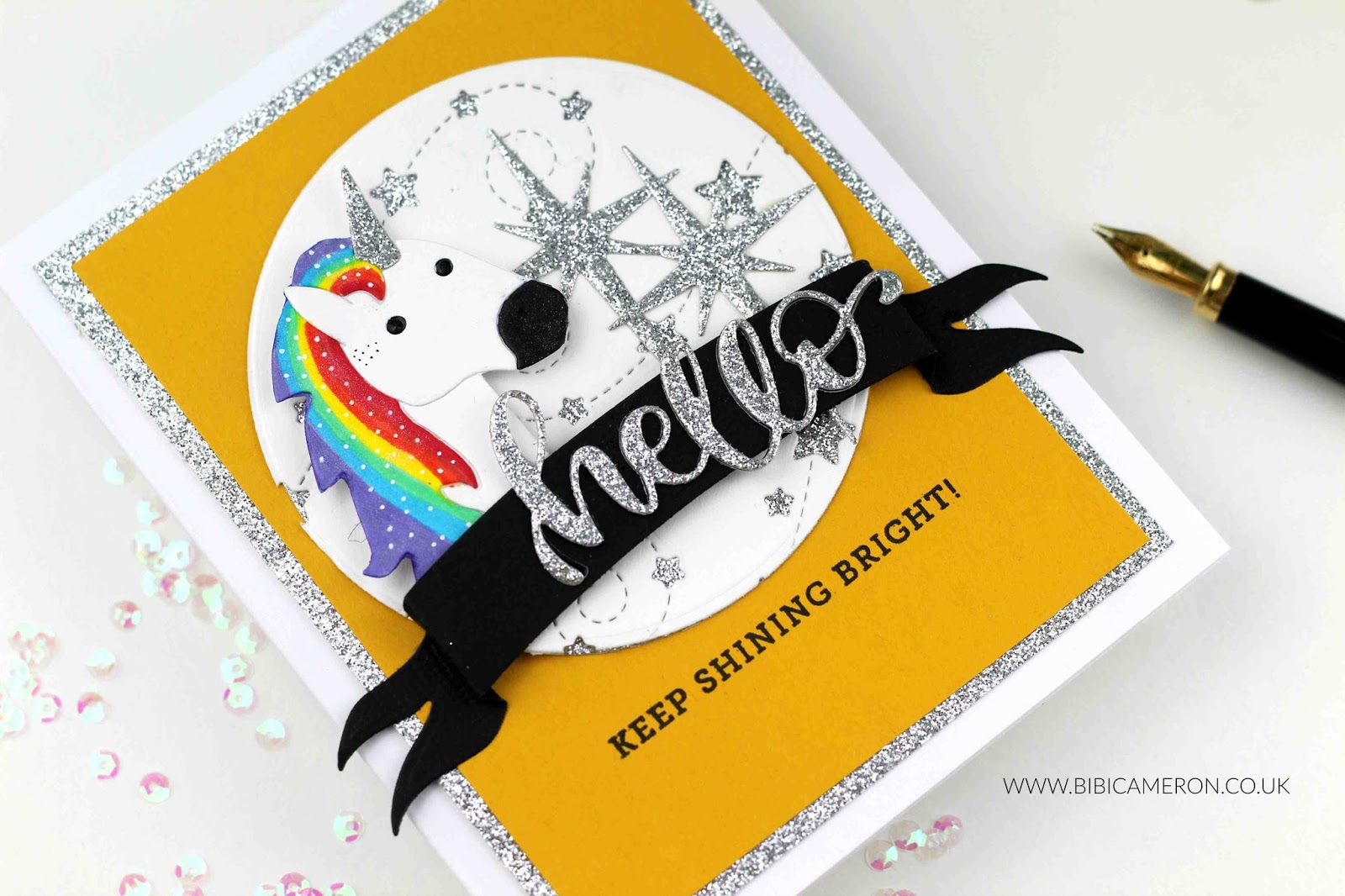 Unicorn card with  Simon Says Stamps Supplies| #SIMONSAYSLOVE