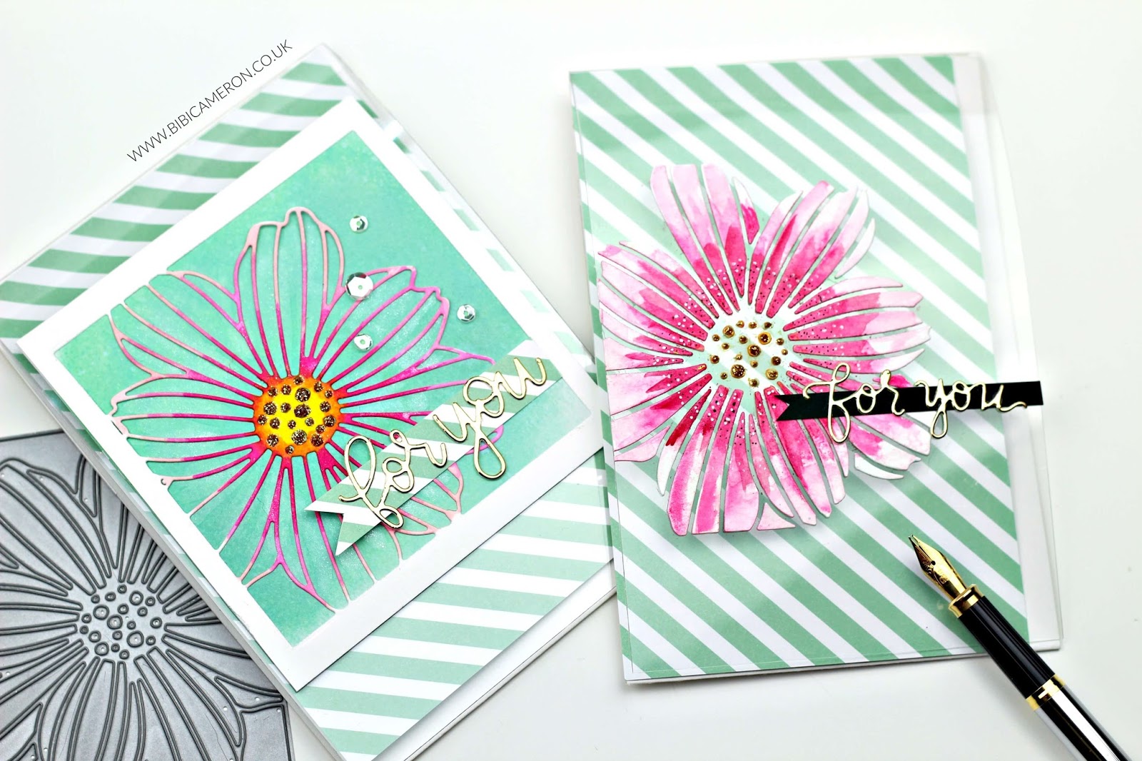 Positive and Negative Die cuts + transparencies |SSS Cosmo Flower Frame Wafer Die