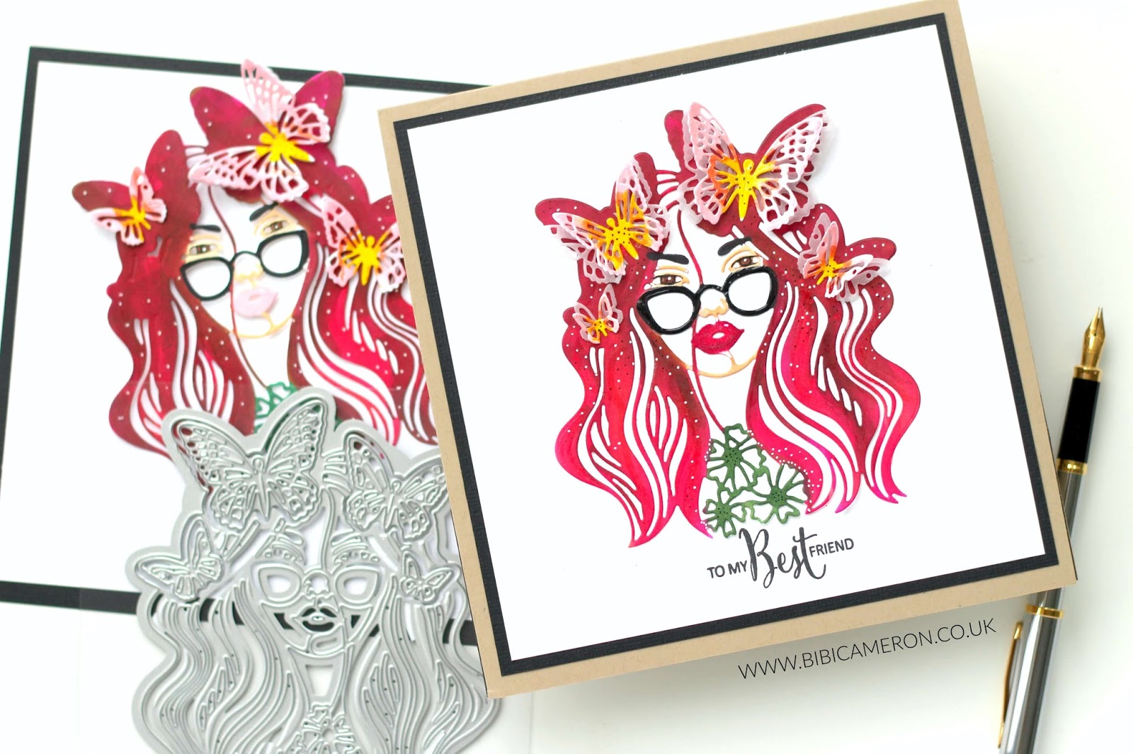 Alcohol Markers on Die Cuts | Boho Beautiful Die Collection by Tonic Studios