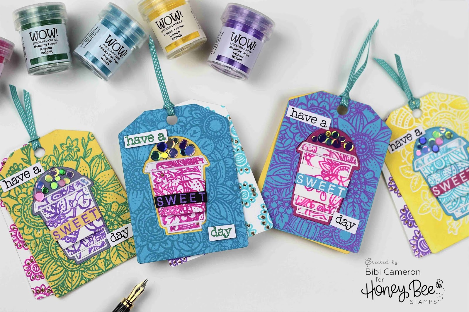 WOW embossing powders and Honey Bee Stamps Blog Hop