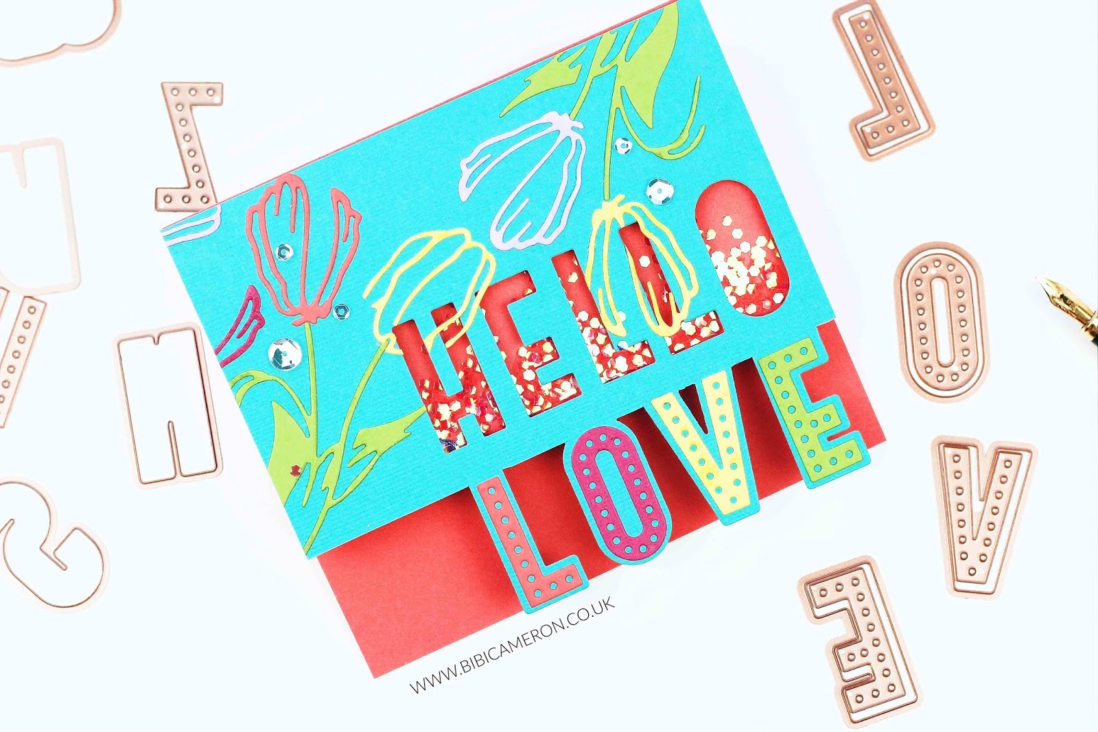 Spellbinders Large die of the month – July 2018  | 50 PCS Alphabet die set