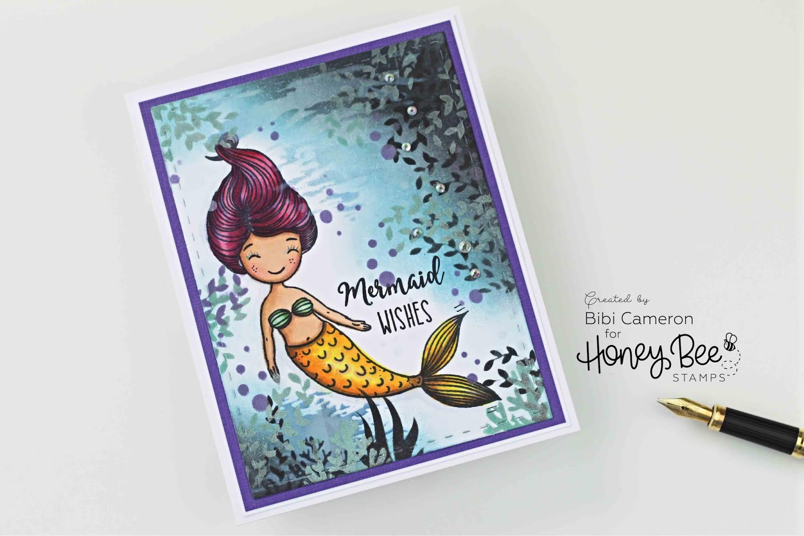 Mermaid Wishes with Honey Bee Stamps