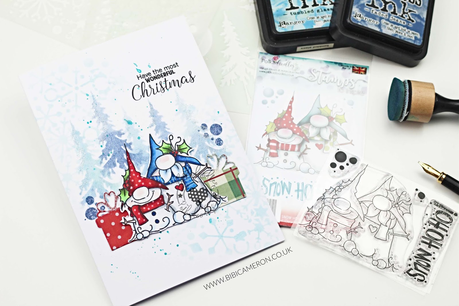 New Polkadoodles Xmas Release | Snow Ho Ho ! Stamp Set