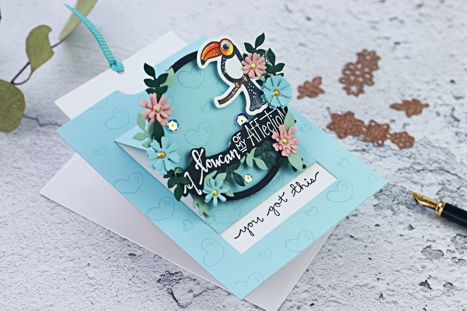 Spellbinders – June 2019 Large Die of the Month – Pop-up Slider Card – Caly  Person