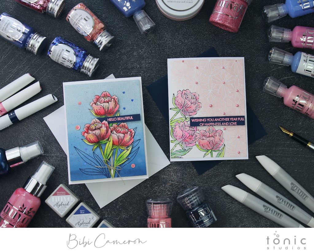 New Blue Blossom Colour Trend by Tonic Studios | Ideas Tips and Techniques + Little Giveaway