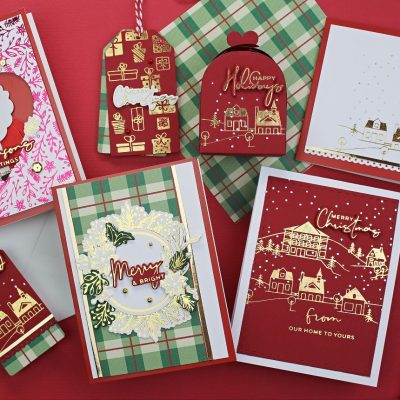 7 Hot Foiled Chrismast Projects + Foiled Basics by Yana Samakula