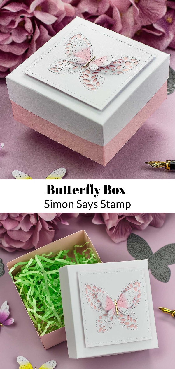 Butterflies Die-cut Cards and Box Simon Says Stamp - Bibi Cameron