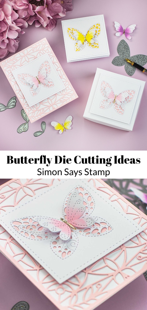 Butterflies Die-cut Cards and Box Simon Says Stamp - Bibi Cameron