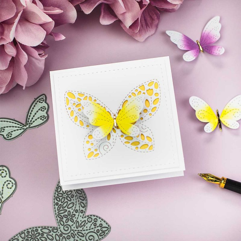 Butterflies Die-cut Cards and Box Simon Says Stamp - Bibi Cameron