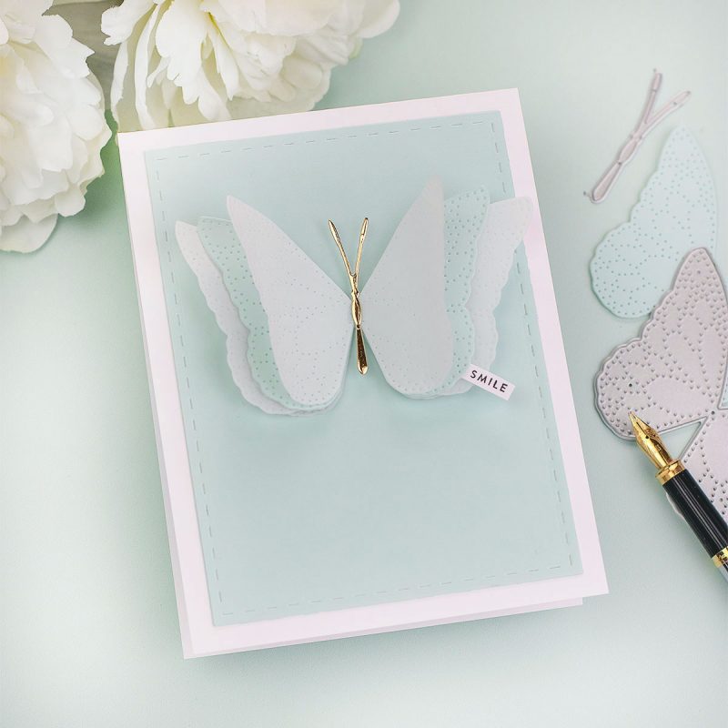 5 easy Butterfly Die-cut Projects Cards Box and Tag - Bibi Cameron