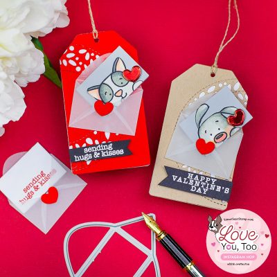 Mini Interactive Envelope and Card on a Tag Simon Says Stamp Insta Hop and Giveaway