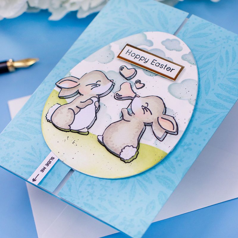 Bunny Blessings Easy Fun Fold Interactive Easter Card