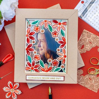 Die – Cut Embroidered Frame Spellbinders Kits May 2021 Inspirational Blog Hop