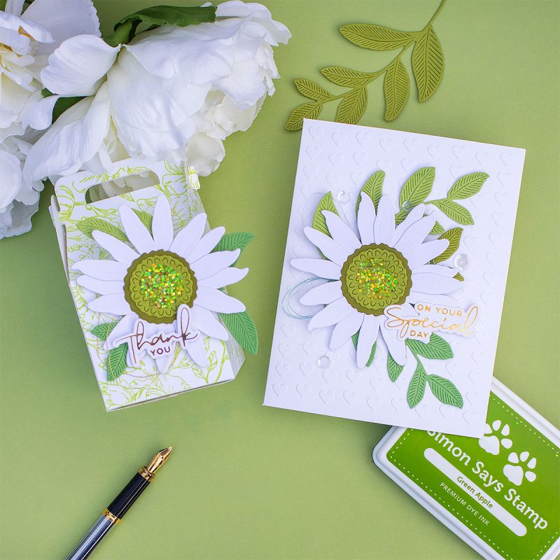 Easy Die-Cut Sunflower Card and Milk Carton Box