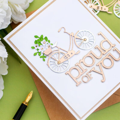 SSS Classic Bicycle & Proud of You Wafer Dies [Die-Cut Only Card]