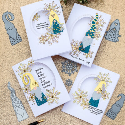 SSS Gnomes and Snowflakes Xmas Cards