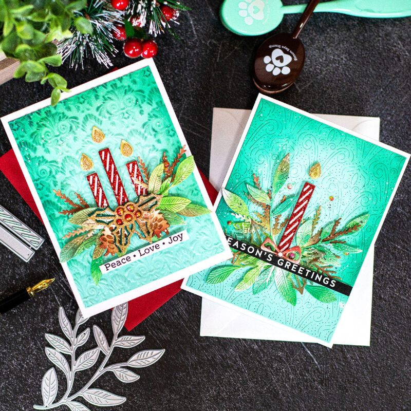SSS Diecember Blog Hop Christmas Candle Cards
