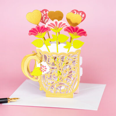 Teacup Shaped Pop Up Card Spellbinders APG January 2022