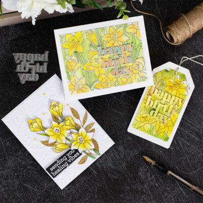 SSS Good Luck Charm Release Blog Hop + Daffodil Field Stamp