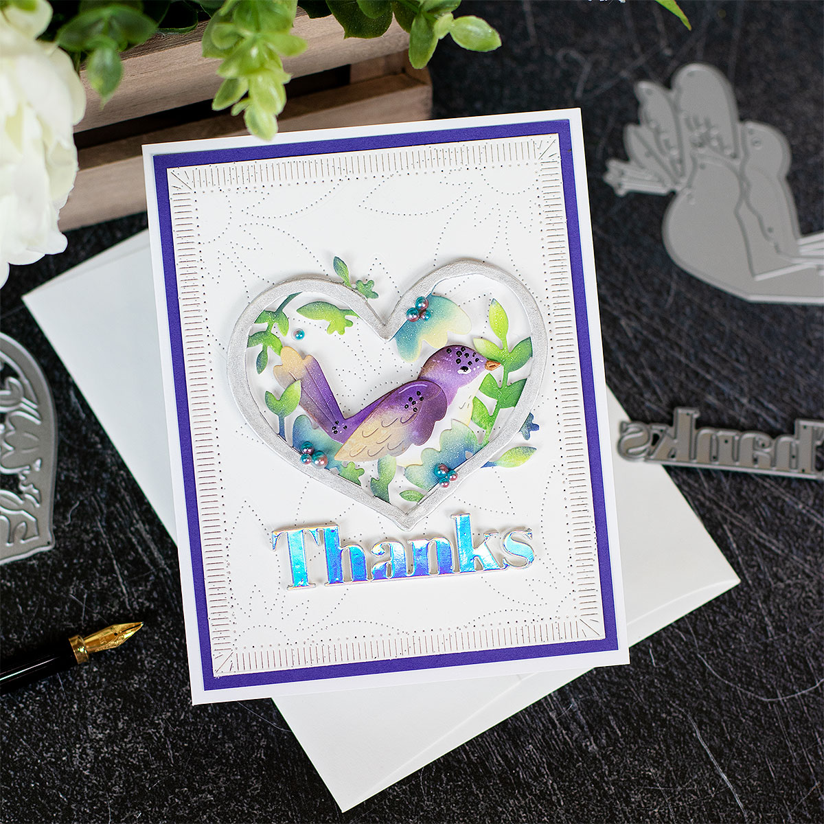 Card making with only die cuts