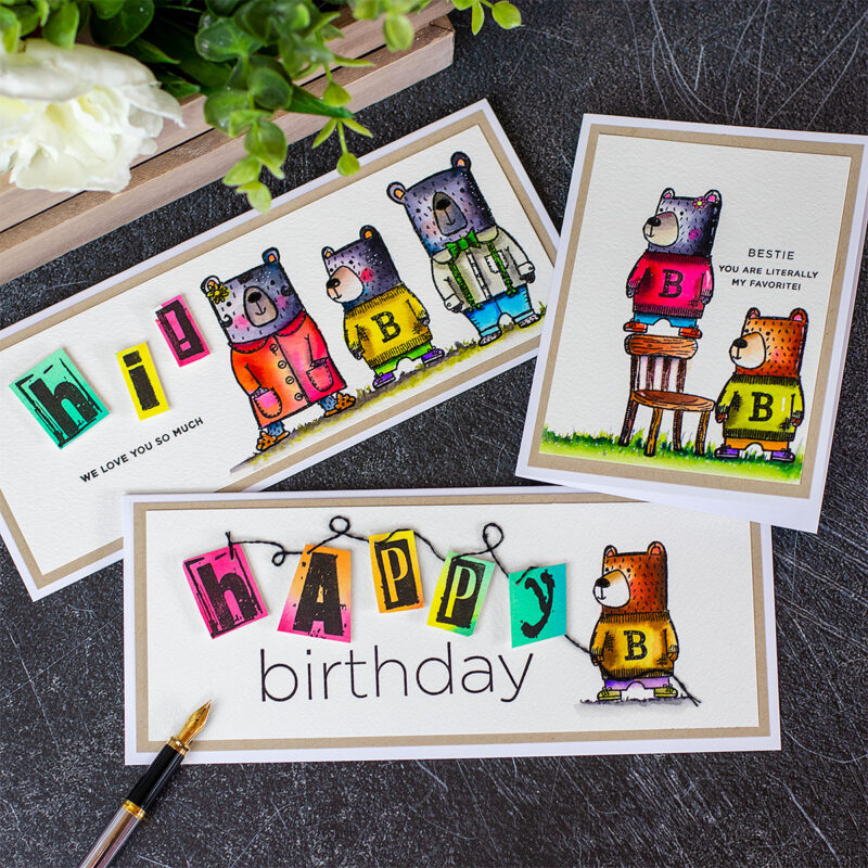 AALL & Create #641 Three Bears Stamp Set