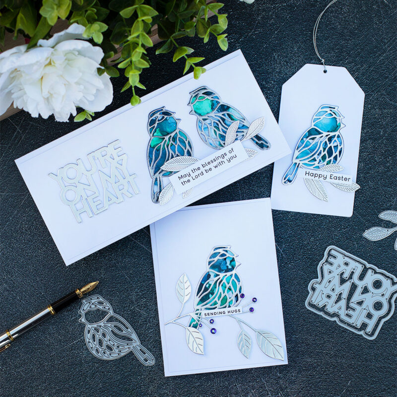 SSS Hello Gorgeous Blog Hop Stained Glass Bird 3 Ways
