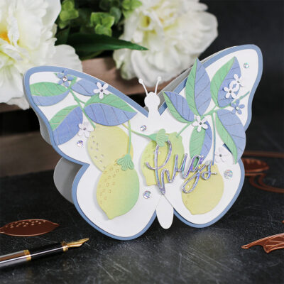 Spellbinders Butterfly Card Creator Shaped Card Idea