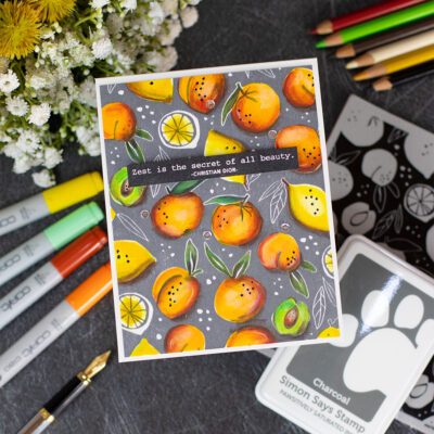 SSS Fresh Fruit Background Stamp + Vlog Keep a Healthy Mind