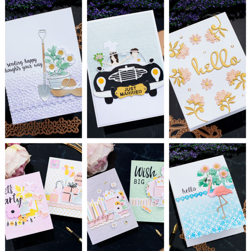 9 Easy Card ideas Spellbinders Kits June 2022