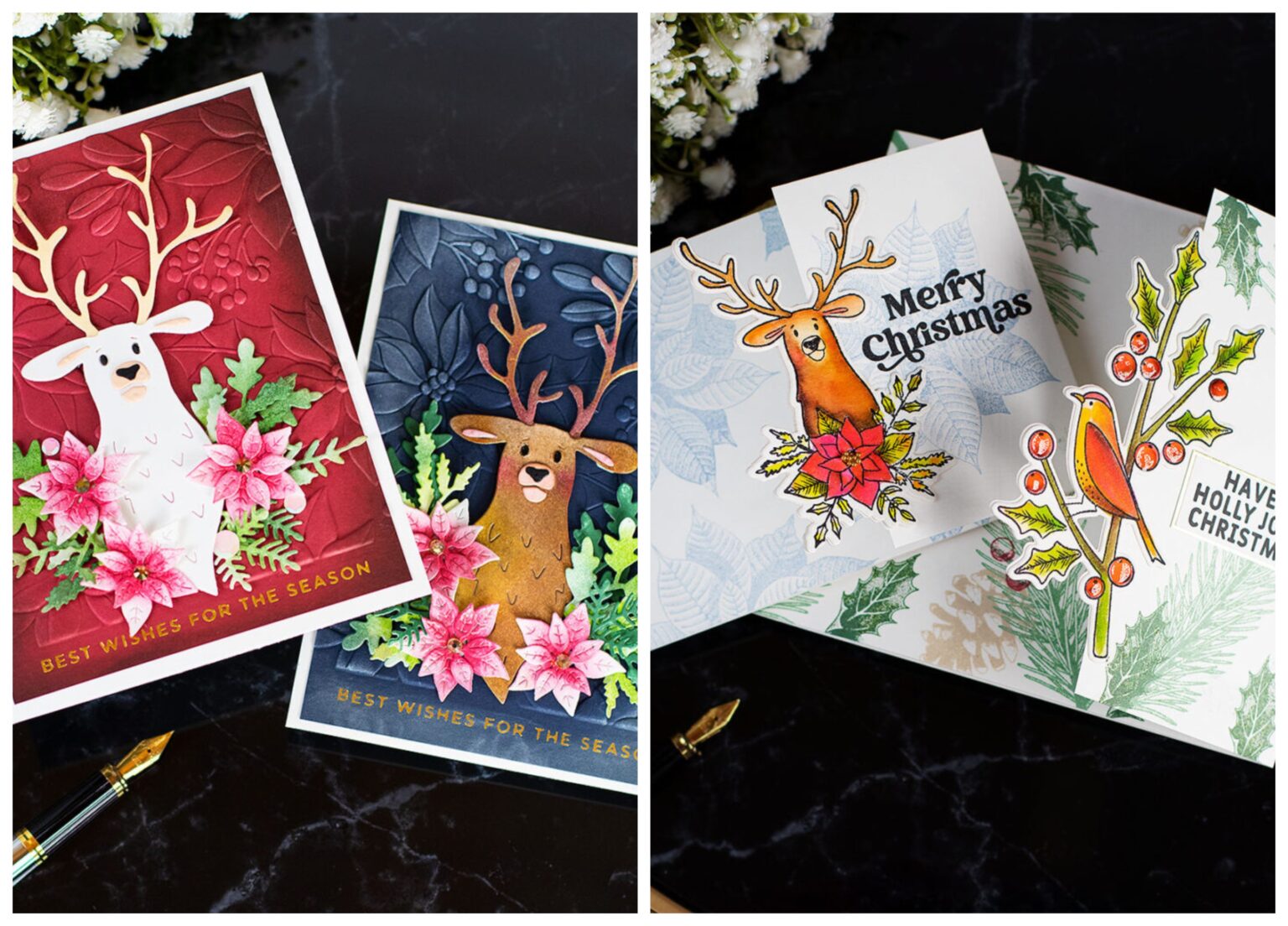 Spellbinders Joyful Christmas by Simon Hurley - Bibi Cameron