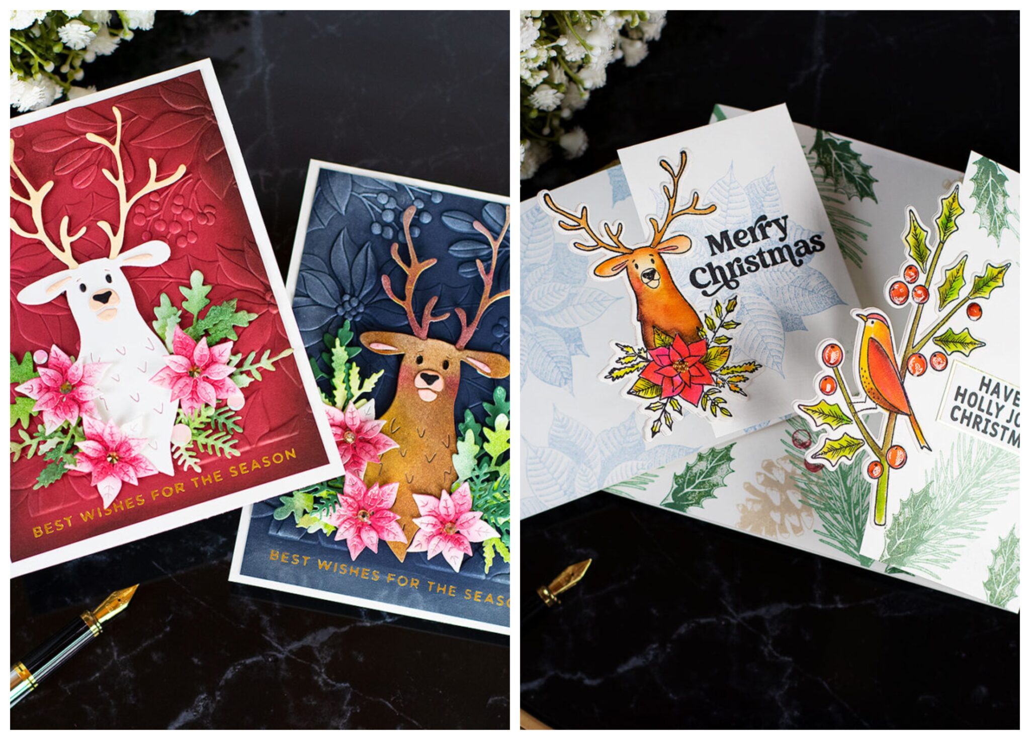 Spellbinders Joyful Christmas by Simon Hurley - Bibi Cameron