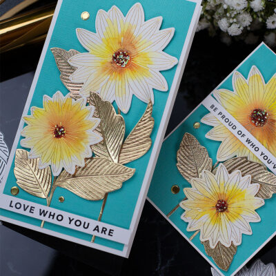 Easy Hot Foiled and Die-Cut Cards + SSS Intricate Daisies Hot Plates