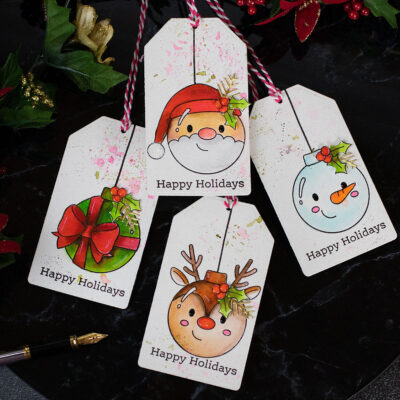 Easy Last Minute Xmas Tags SSS Holiday Ornaments