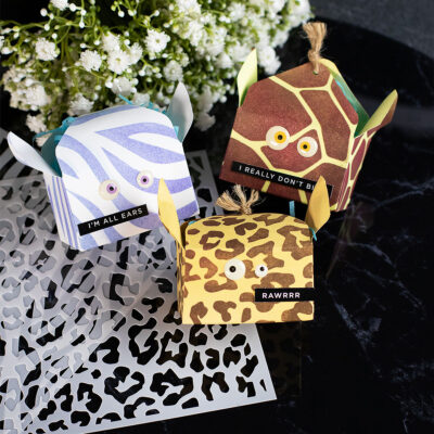 Animal Print Kids Treat Boxes