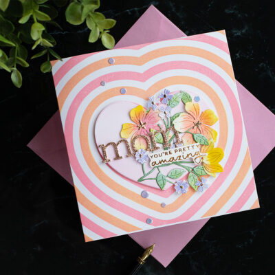 Mother’s Day Card Idea  SSS Concentric Hearts