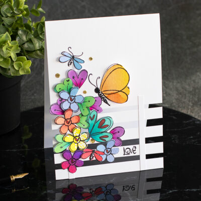 Polkadoodles Hearts and Flowers – Doodle Stamps 3 Ways