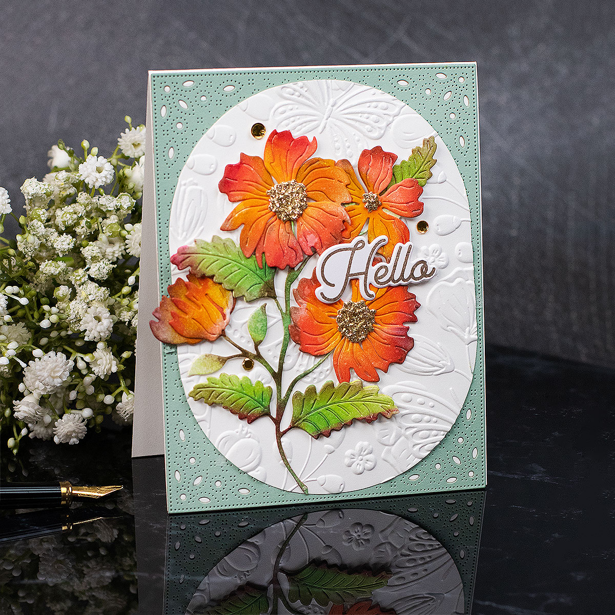 Spellbinders Etched Dies from The Stylish Ovals Collection-Infinity Punch & Pierce Plate