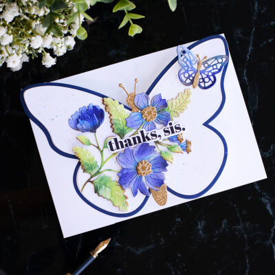 Hello You Floral Butterfly Card Creator