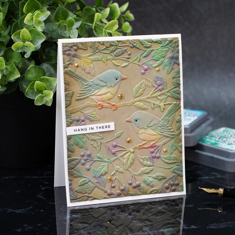 Embossing Folders and Distress Oxide Technique - Bibi Cameron