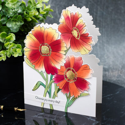 DIY Easy Floral – Shaped Card + Altenew