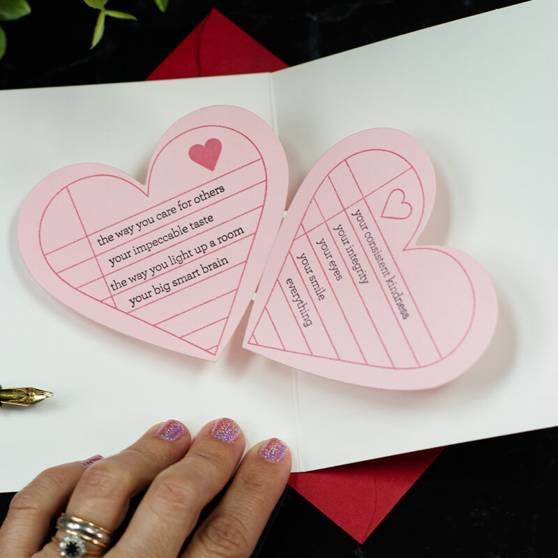 Pop-Up  Love Card Idea +SSS Noted Hearts