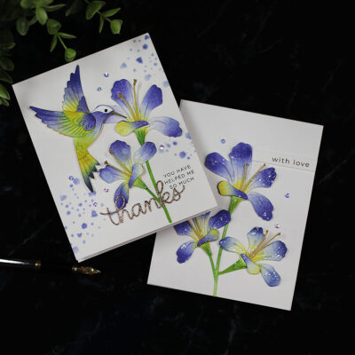 Easy Cardmaking: Hummingbird and Lily Designs