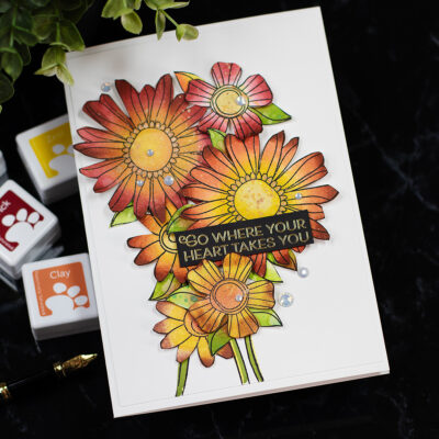 Easy Ink Blending Coloring | SSS Artsy Florals